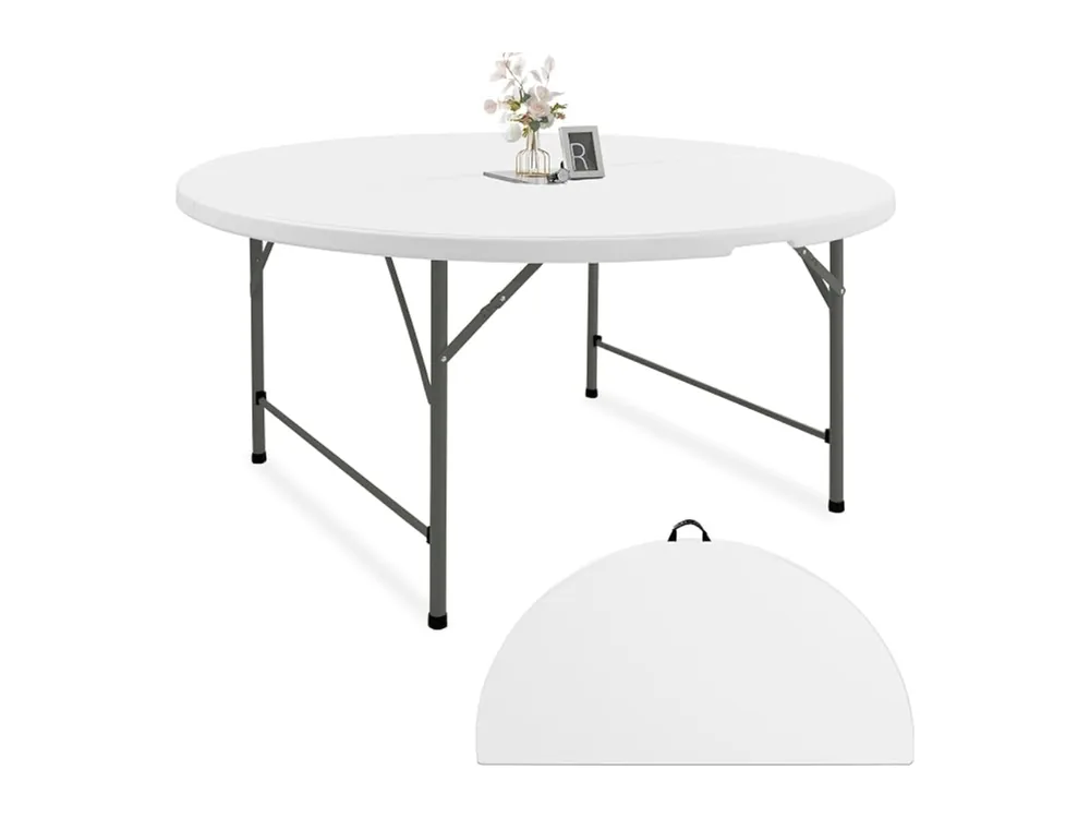 5 ft Round Folding Table available to rent in Philadelphia